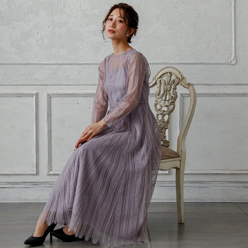 300014 2Wayレイヤードレースドレス
