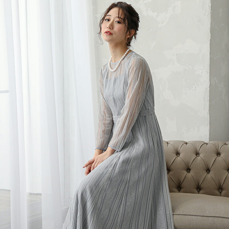 300014 2Wayレイヤードレースドレス