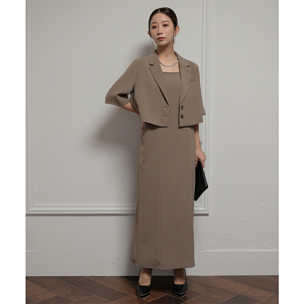 300052 ジャケットアンドタイトドレスセットアップ