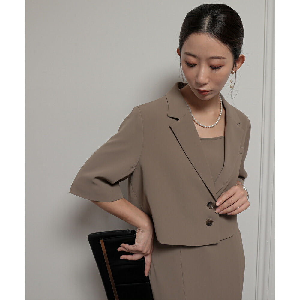 300052 ジャケットアンドタイトドレスセットアップ