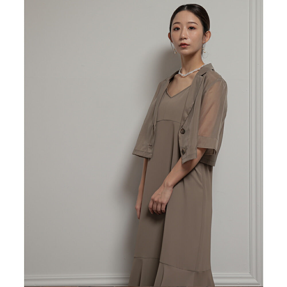 300053 ジャケットアンドマーメイドドレスセットアップ