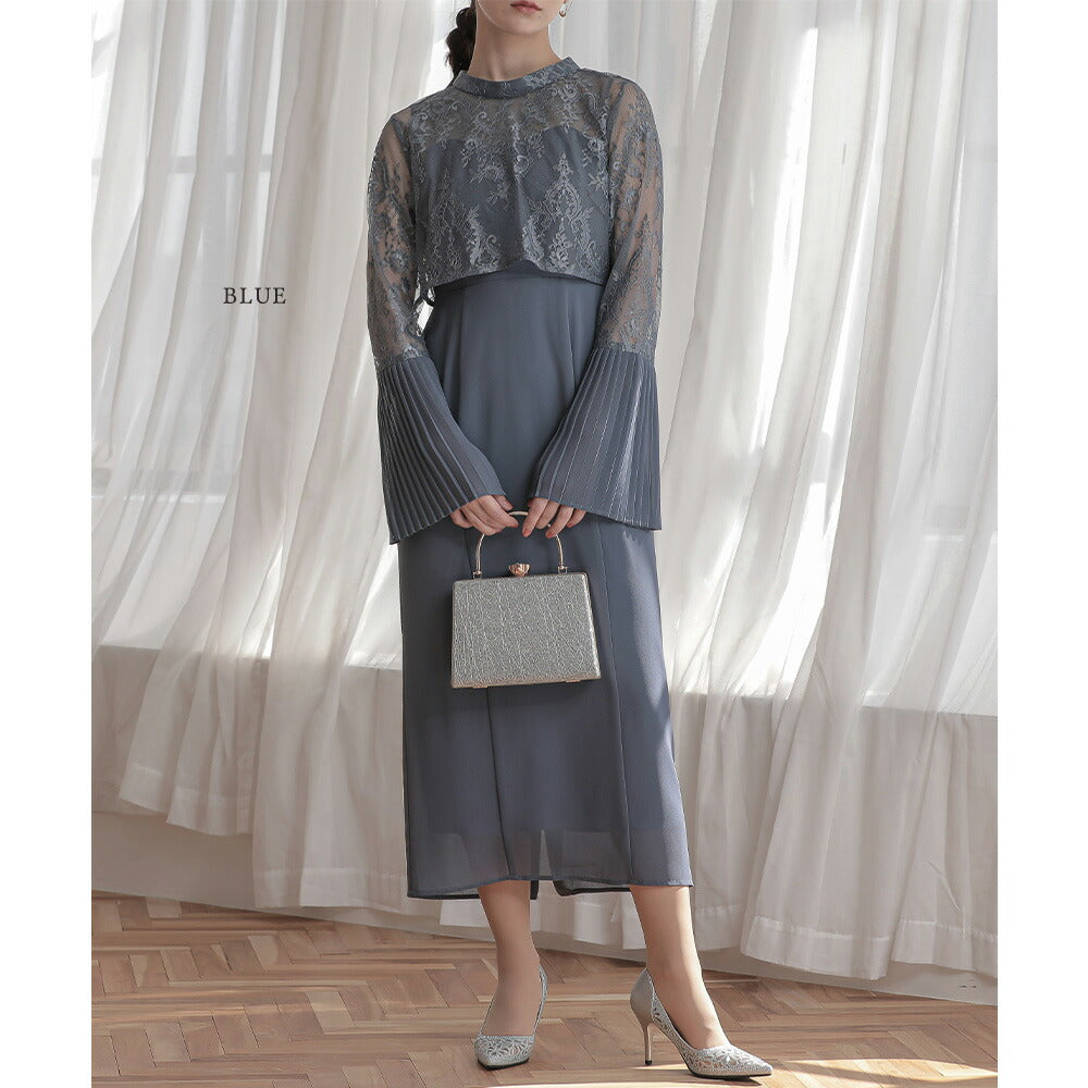 300097 レーストップス&タイトドレスセットアップ