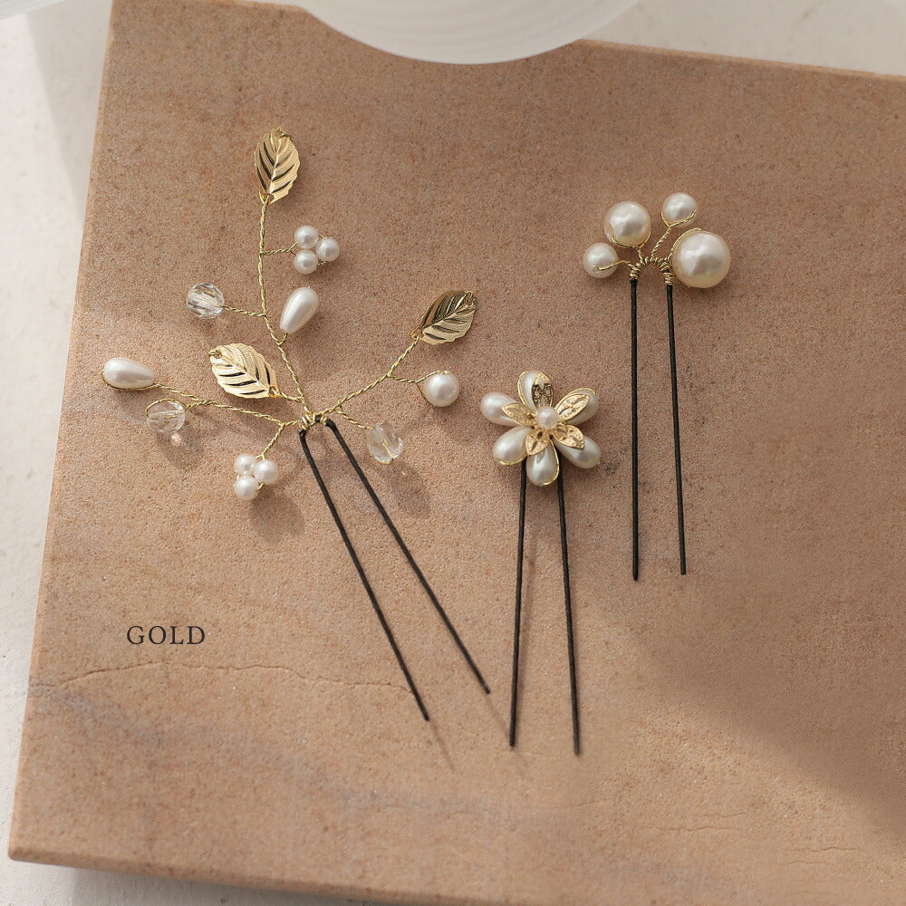550002 フラワーモチーフパールUピンセット