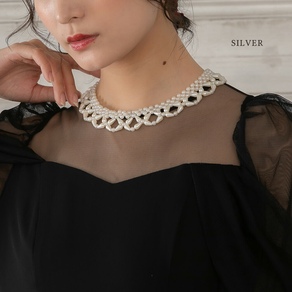 550021 レースパールネックレス