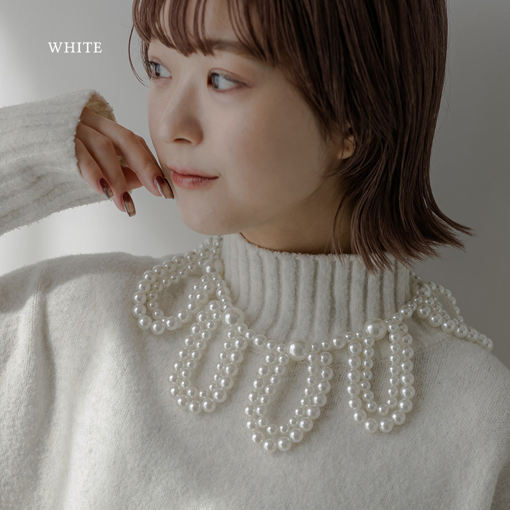 550061 ダブルループパールネックレス