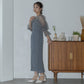 160cm B82cm  W59cm H83cm 骨格ウェーブ【Mサイズ着用】