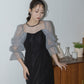 160cm B82cm  W59cm H83cm 骨格ウェーブ【Mサイズ着用】