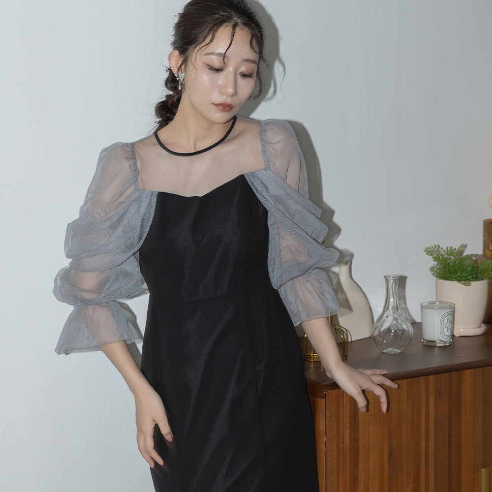 160cm B82cm  W59cm H83cm 骨格ウェーブ【Mサイズ着用】