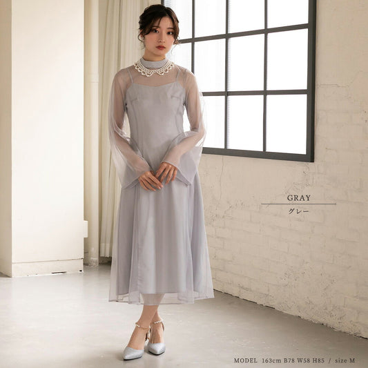 300135 フリルチュール＆ロングドレスset