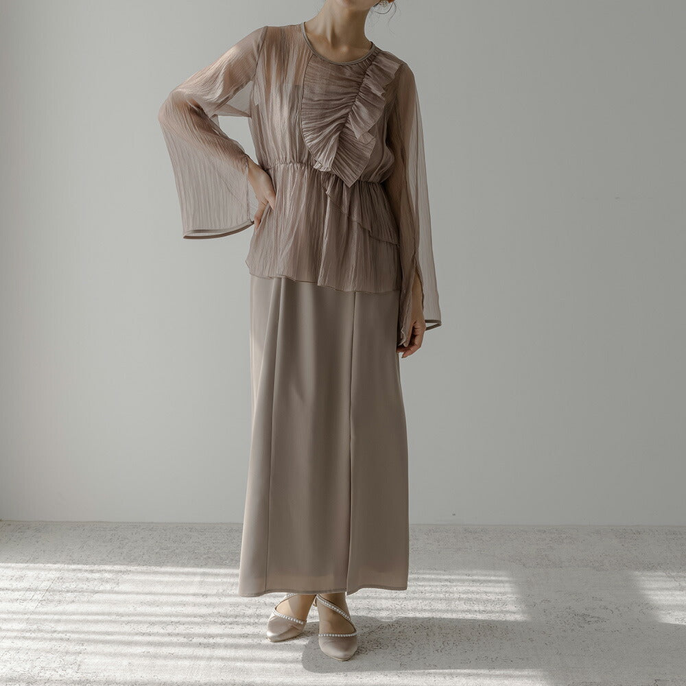 epic day　エピックデイ　楊柳フリルトップス＆キャミソールドレス 300167 楊柳フリルトップス＆キャミソールドレス – gravity