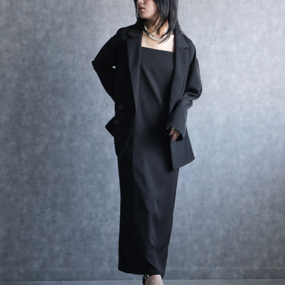 300181 テーラードジャケット＆キャミソールドレス