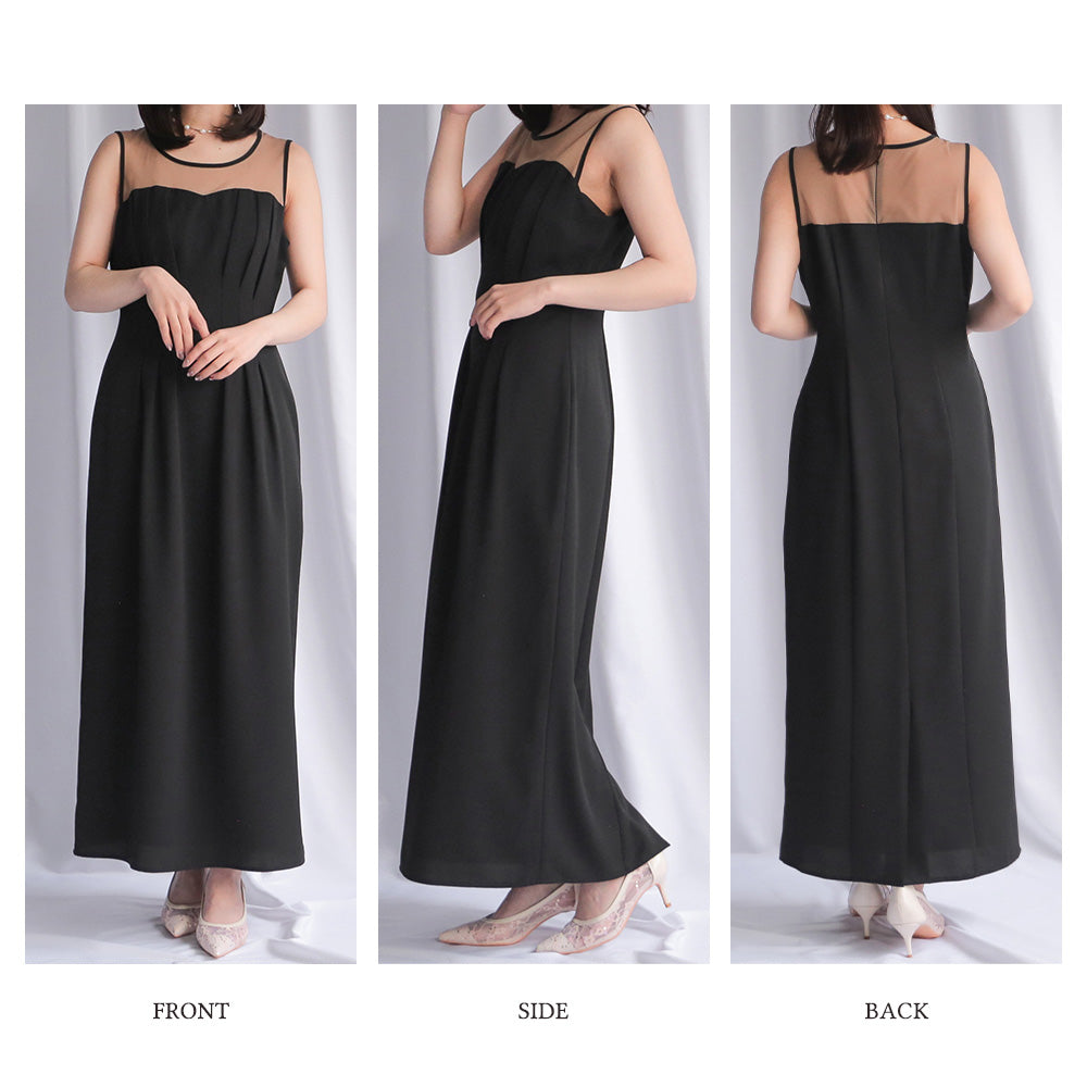 300193 ノーカラークロップドジャケット＆ノースリーブドレス