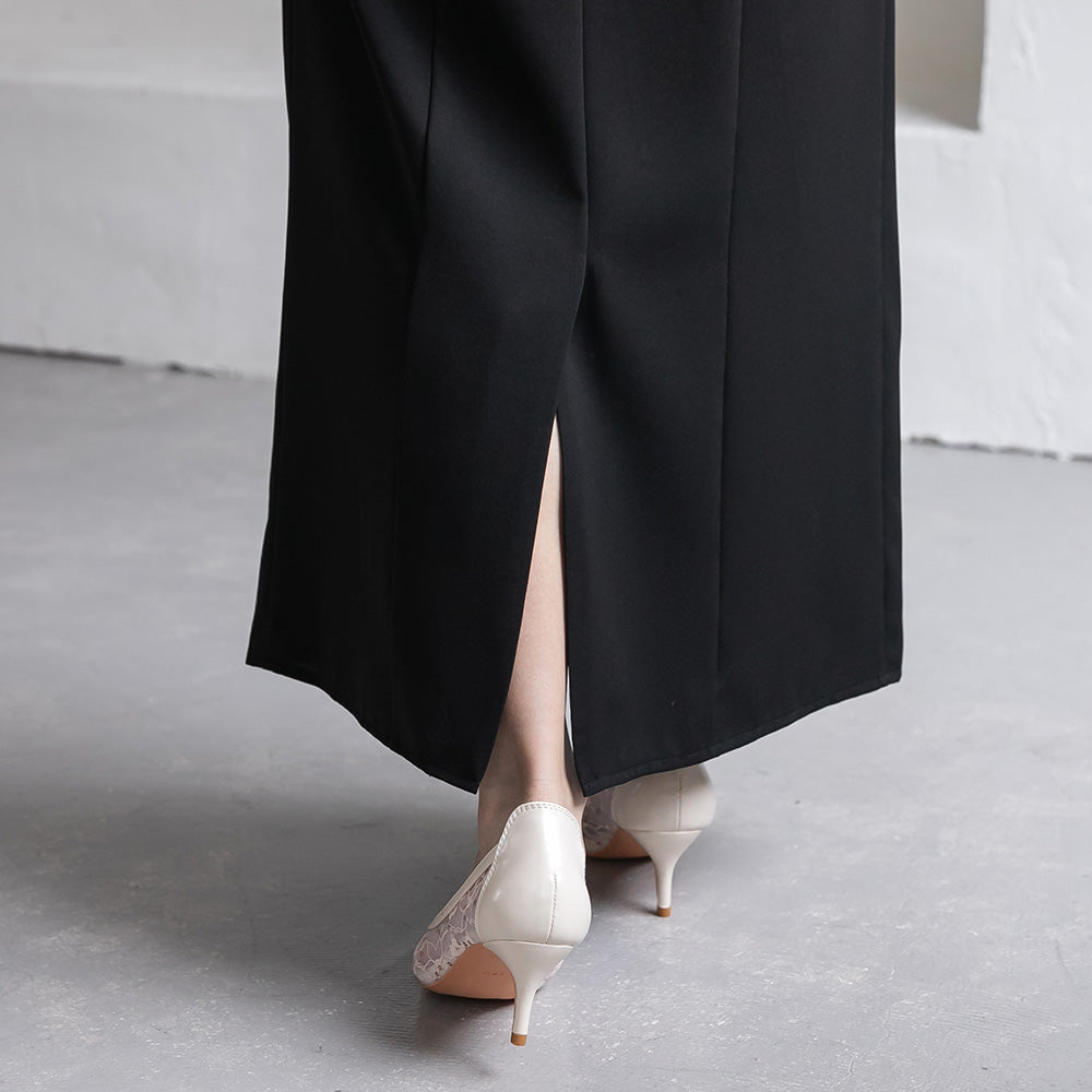 300193 ノーカラークロップドジャケット＆ノースリーブドレス