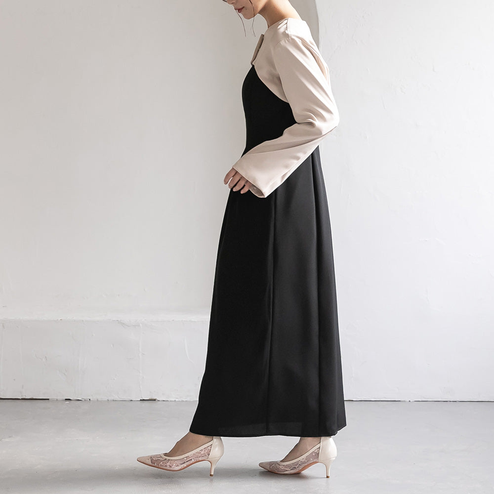 300193 ノーカラークロップドジャケット＆ノースリーブドレス