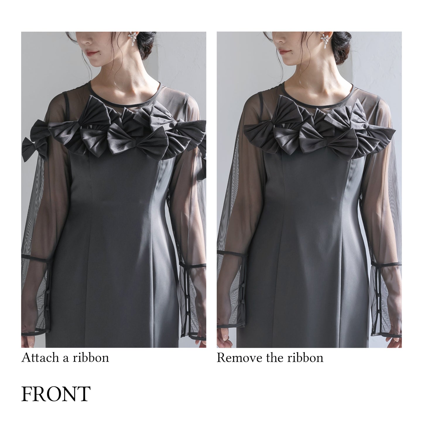 300200 ドレッシーリボンマーメイドドレス