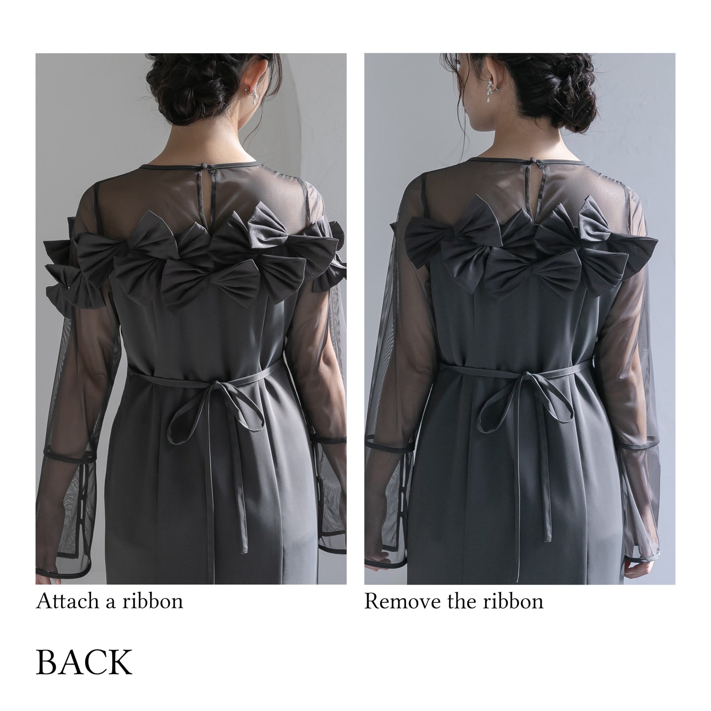 300200 ドレッシーリボンマーメイドドレス