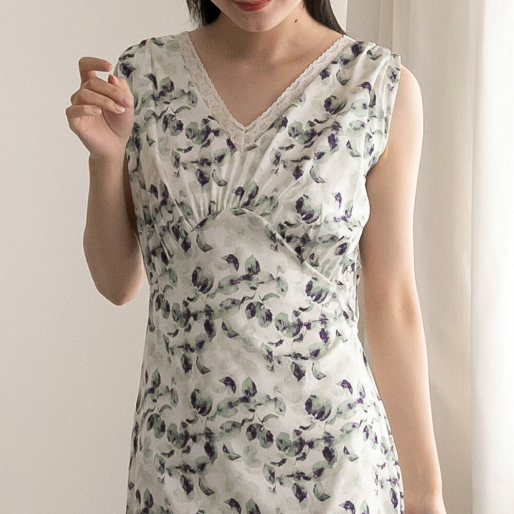 330020 ハートレーストリミングワンピース