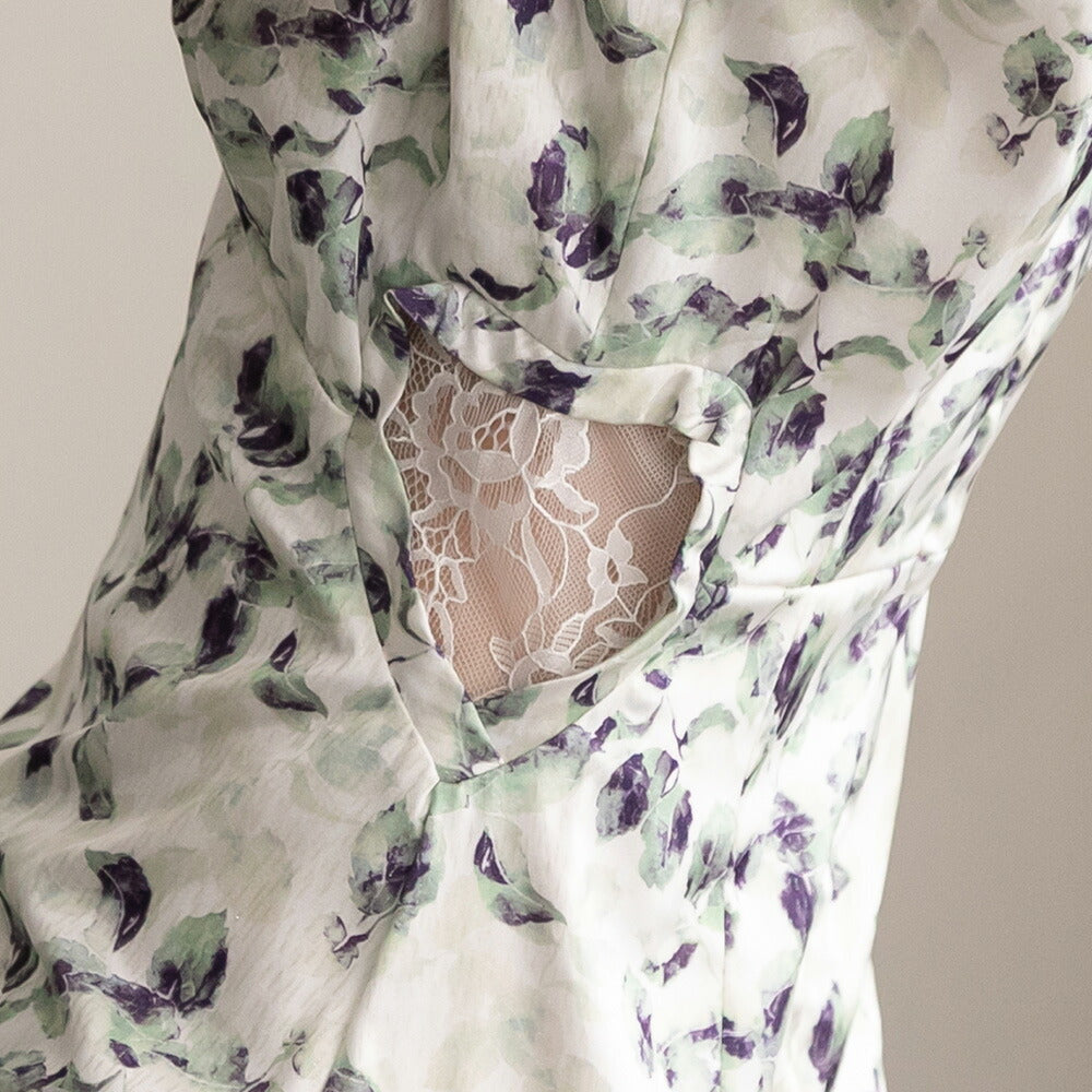 330020 ハートレーストリミングワンピース