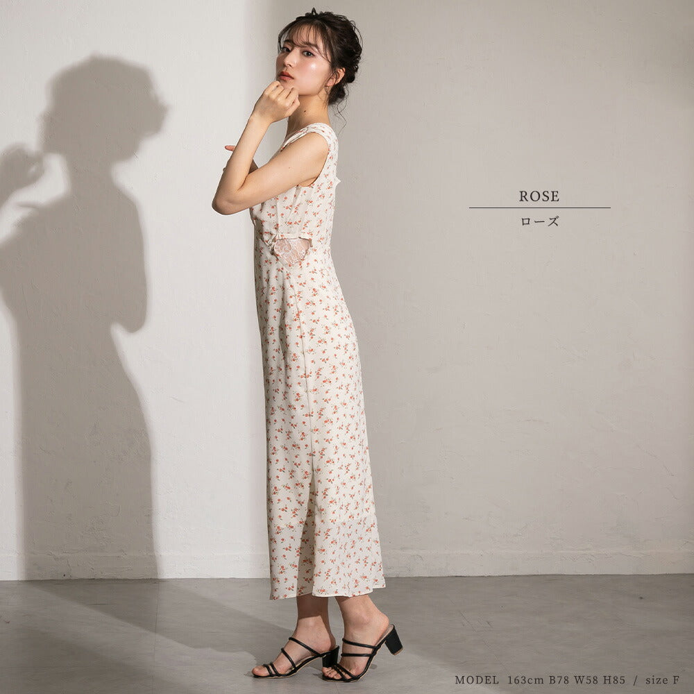 330020 ハートレーストリミングワンピース