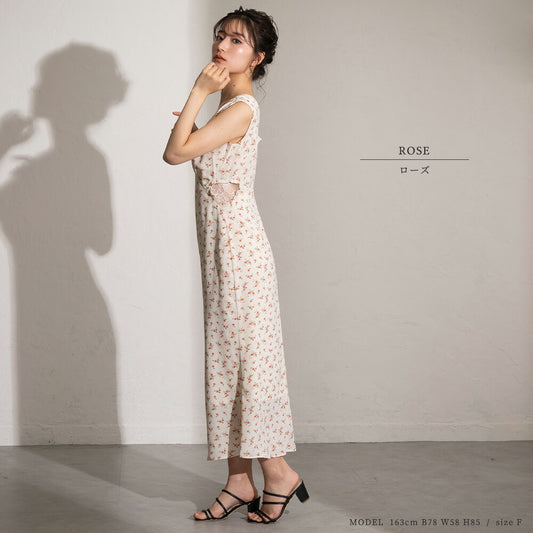 330020 ハートレーストリミングワンピース