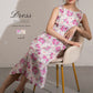 330022 コットンフラワーワンピース