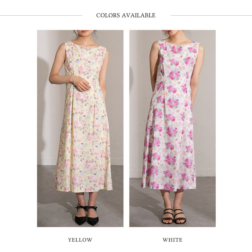 330022 コットンフラワーワンピース