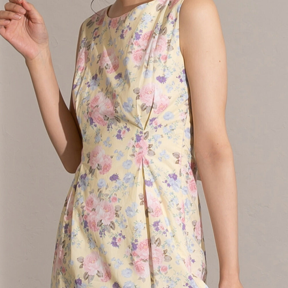 330022 コットンフラワーワンピース