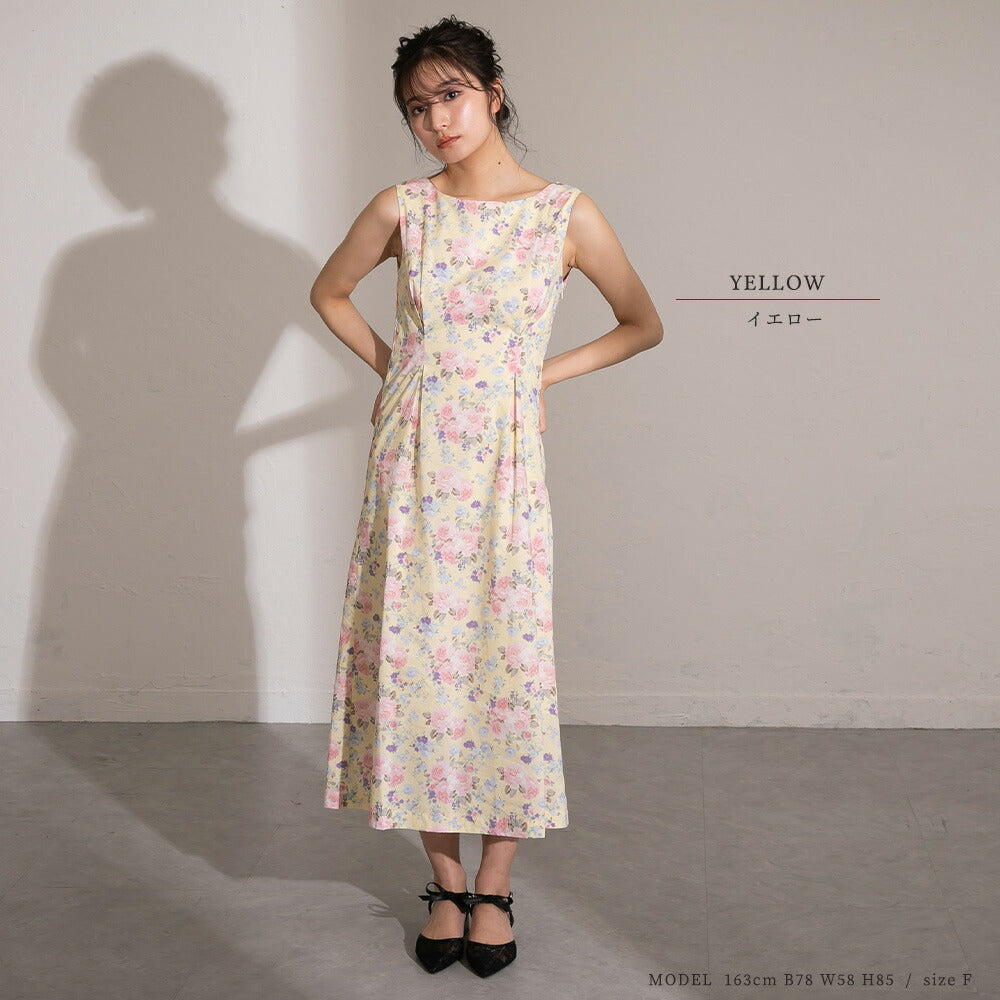 330022 コットンフラワーワンピース