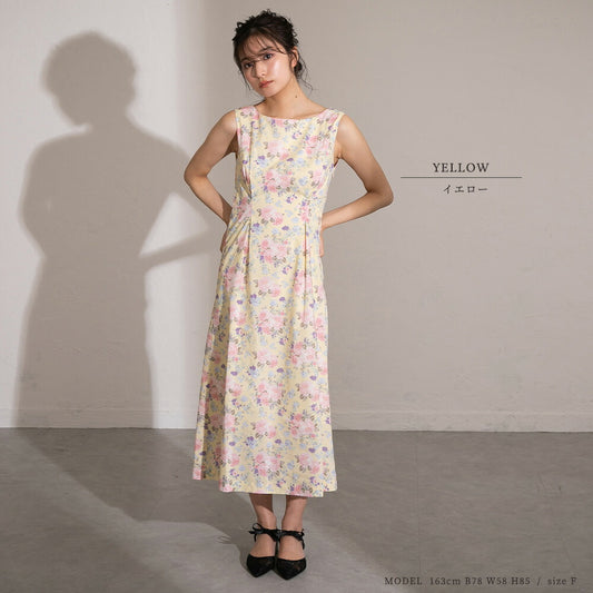 330022 コットンフラワーワンピース