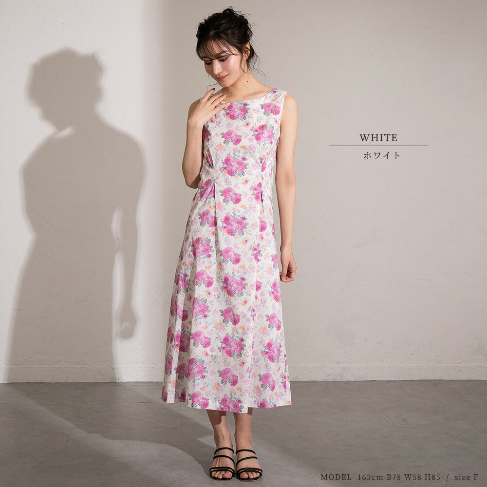 330022 コットンフラワーワンピース