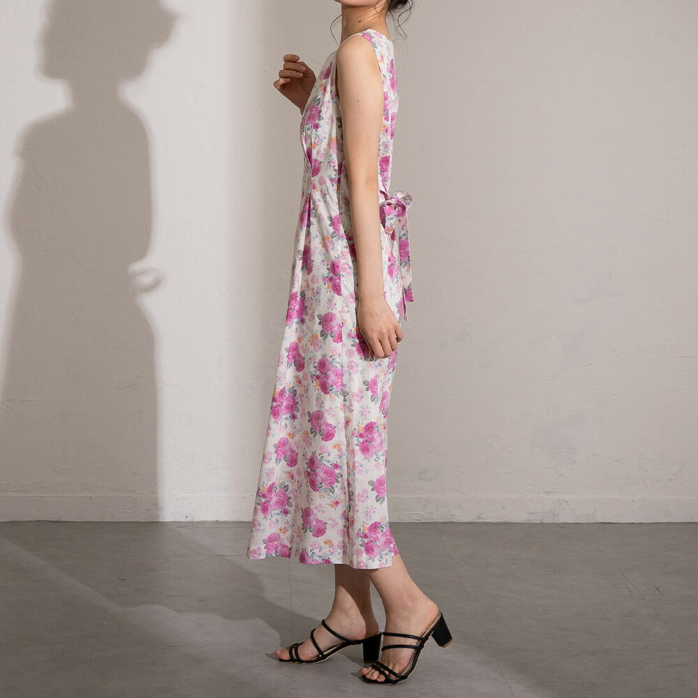 330022 コットンフラワーワンピース