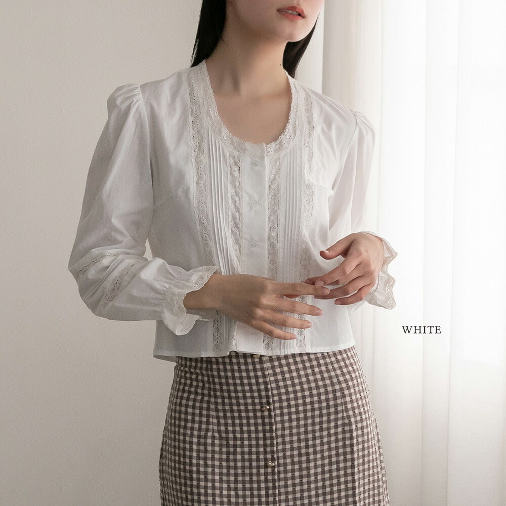 330024 コットンレースブラウス