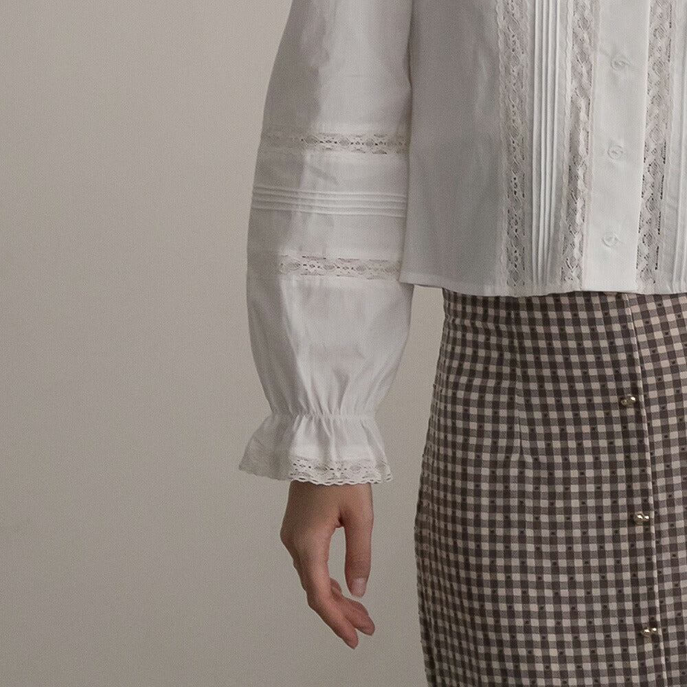 330024 コットンレースブラウス