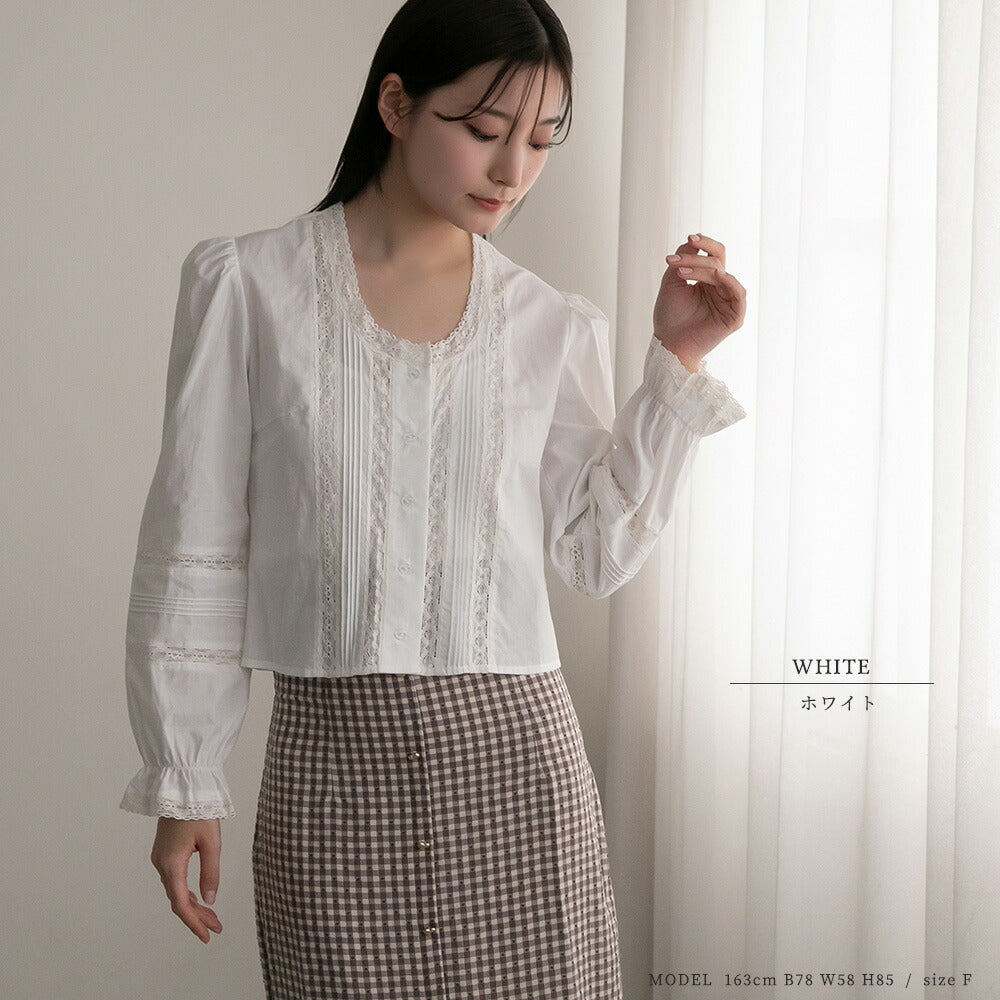 330024 コットンレースブラウス