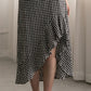 330028 ハイウエストギンガムチェックスカート