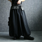 330042 デニムコンビバルーンスカート