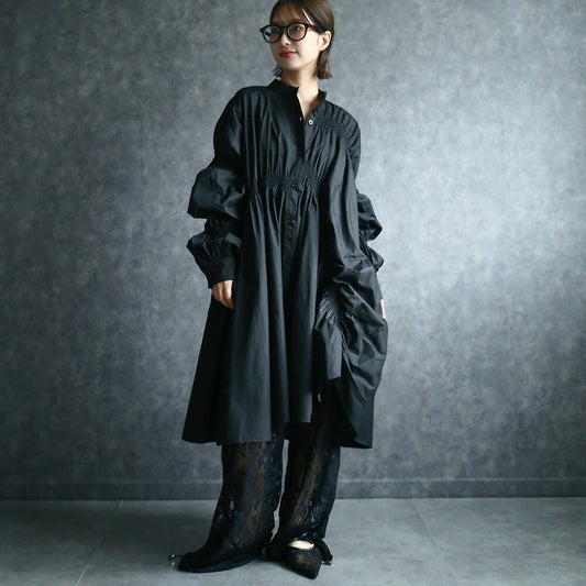 330060 シャーリングシャツワンピース