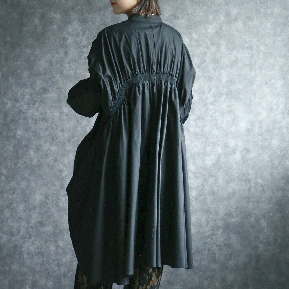 330060 シャーリングシャツワンピース