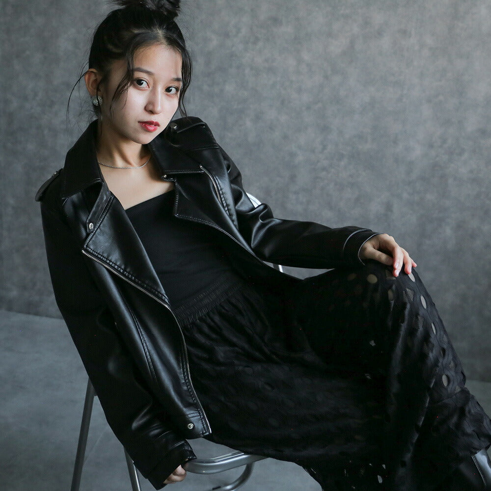 330084 ダブルライダースジャケット