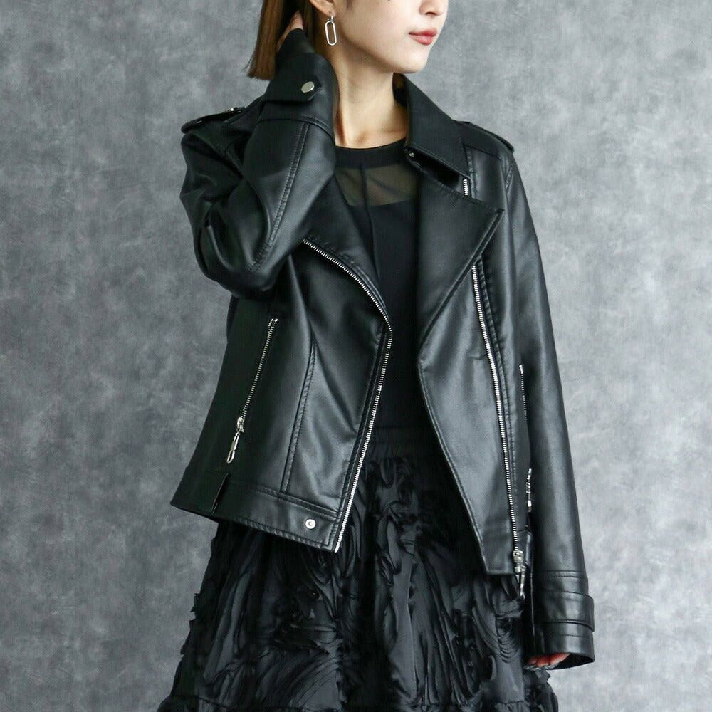 330084 ダブルライダースジャケット