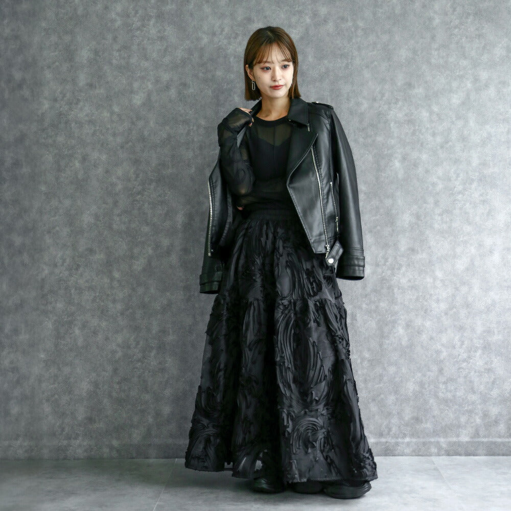 330084 ダブルライダースジャケット