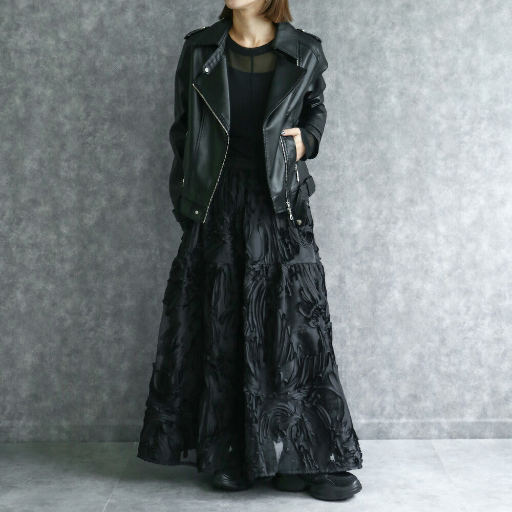 330084 ダブルライダースジャケット