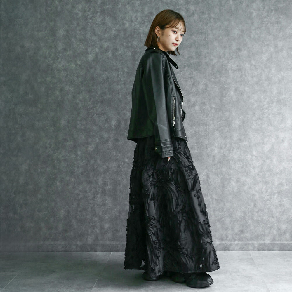 330084 ダブルライダースジャケット