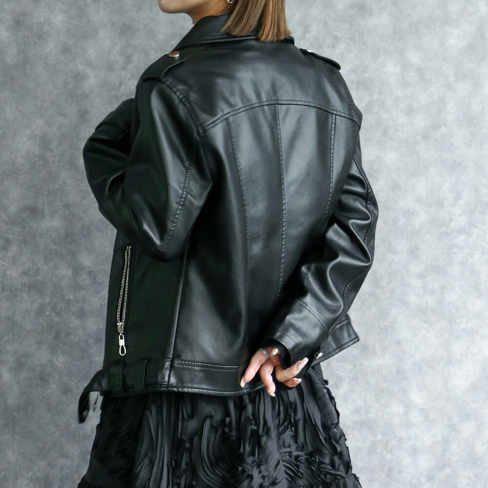 330084 ダブルライダースジャケット