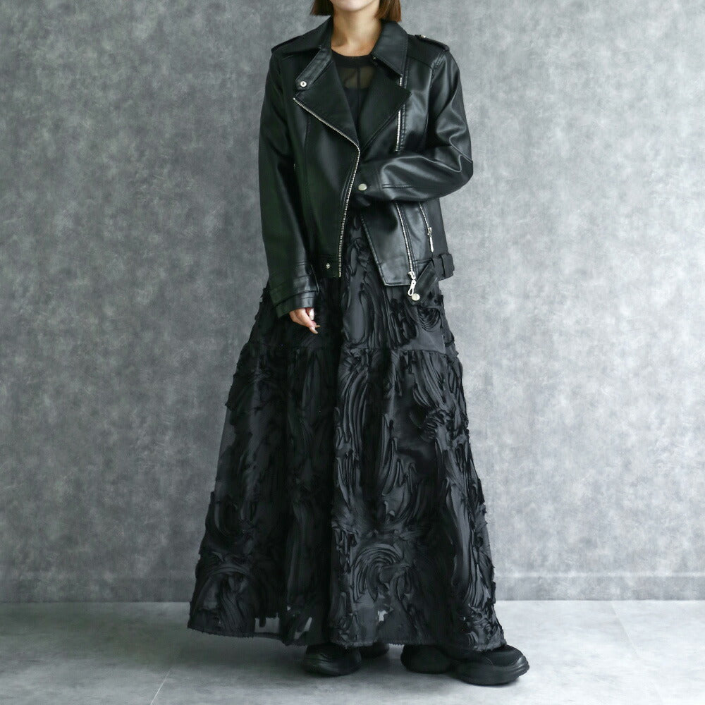 330084 ダブルライダースジャケット