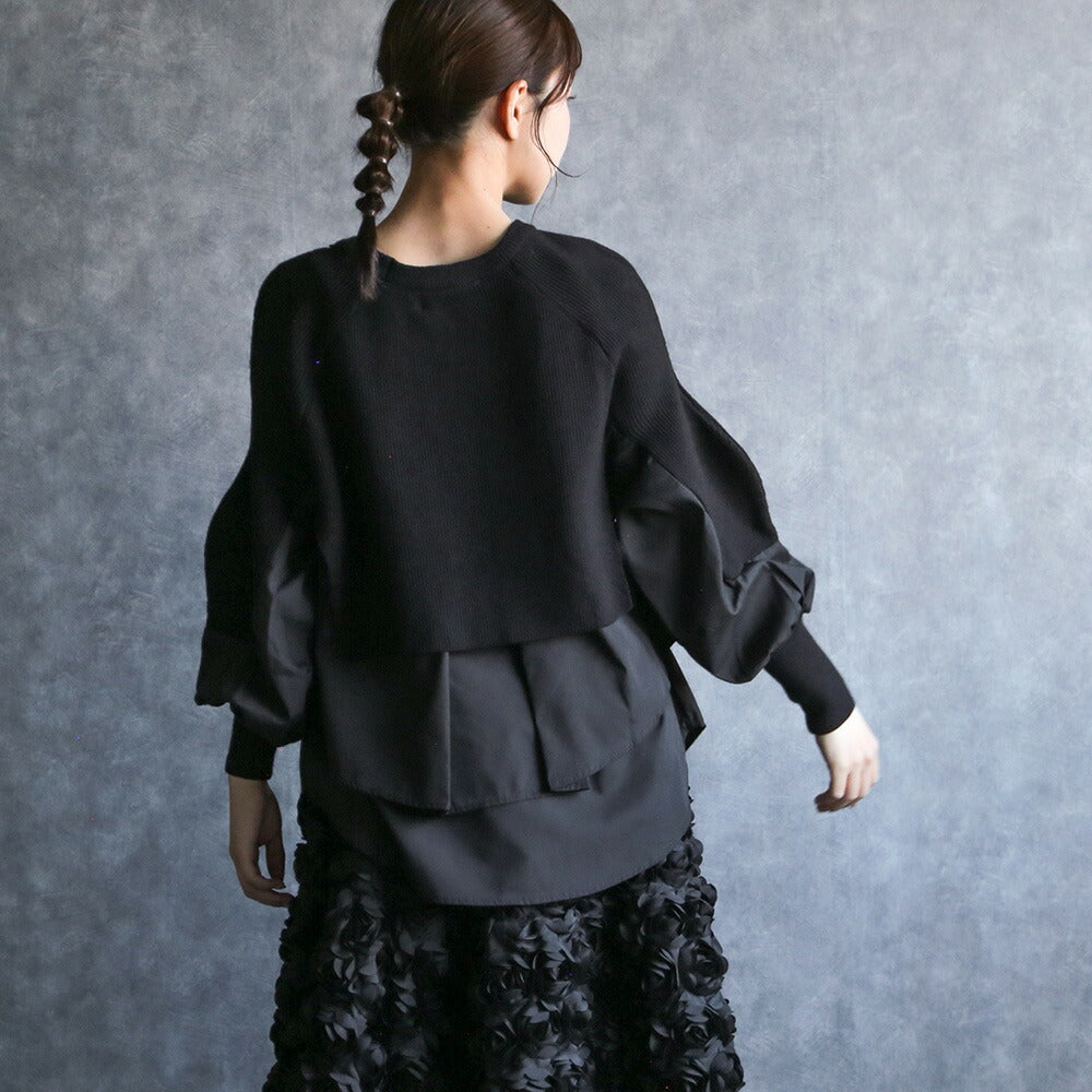 330095 シャツドッキングニットプルオーバー