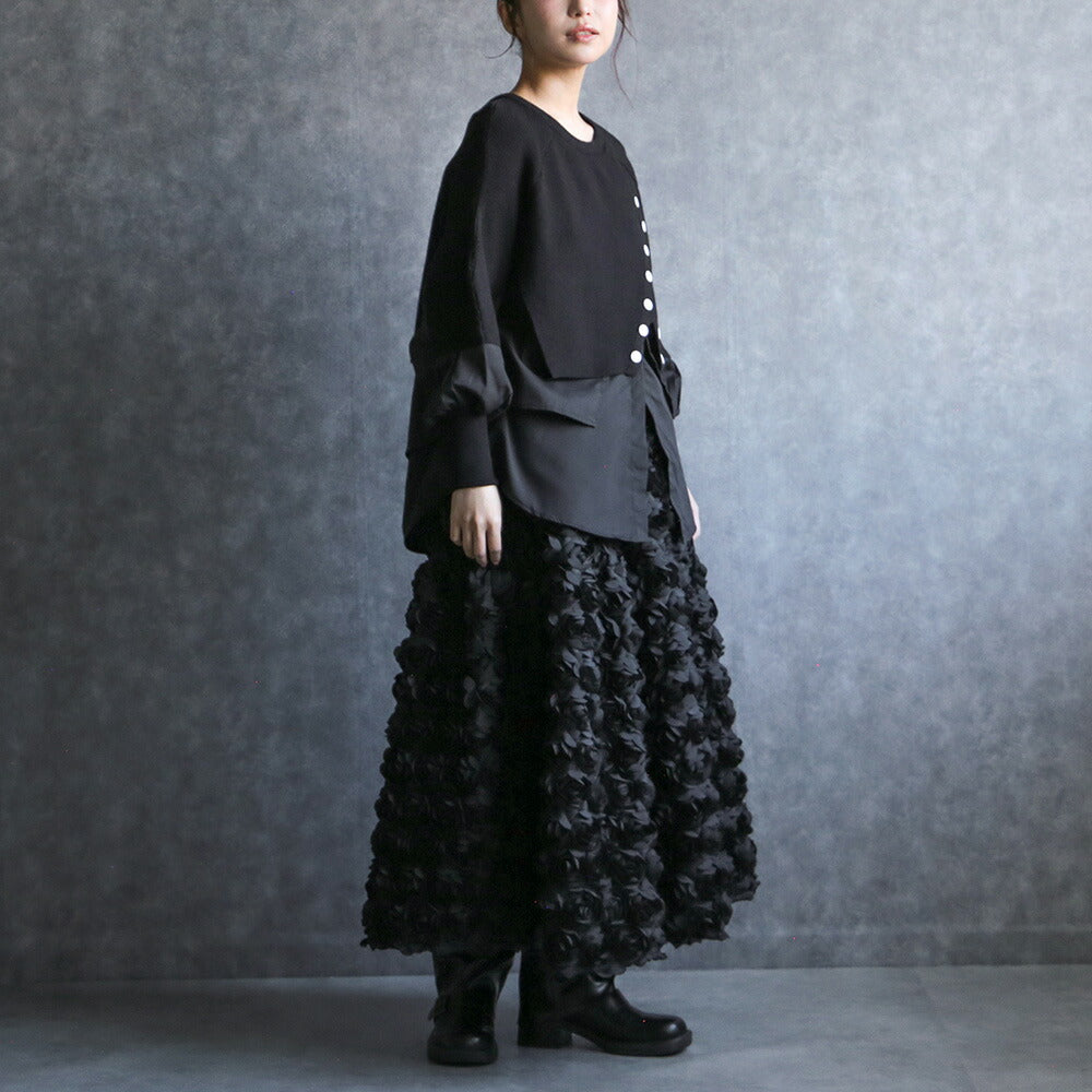 330095 シャツドッキングニットプルオーバー