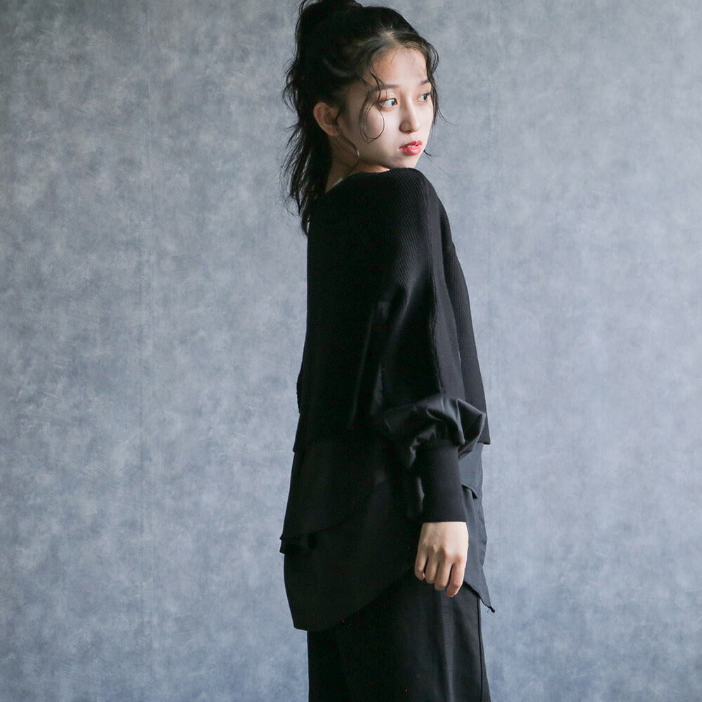 330095 シャツドッキングニットプルオーバー