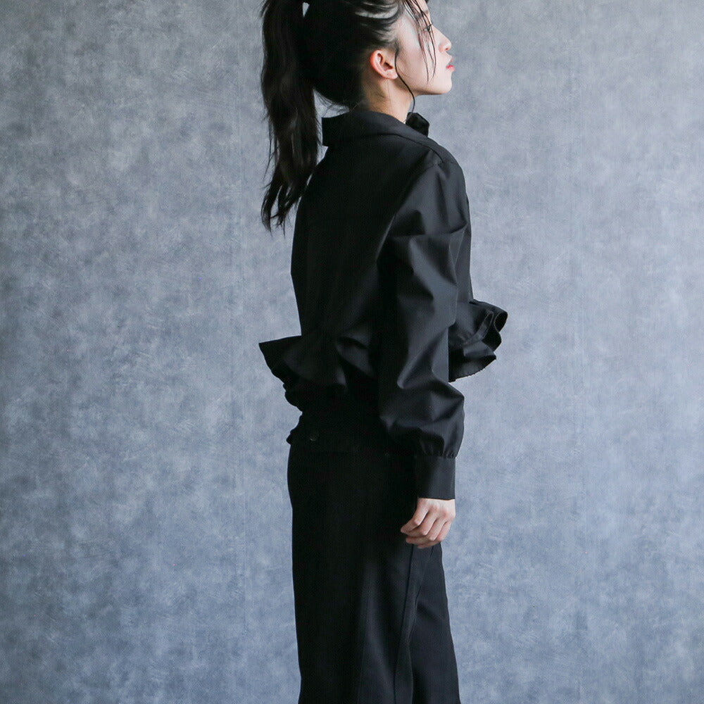 330097 ローズフリルシャツ