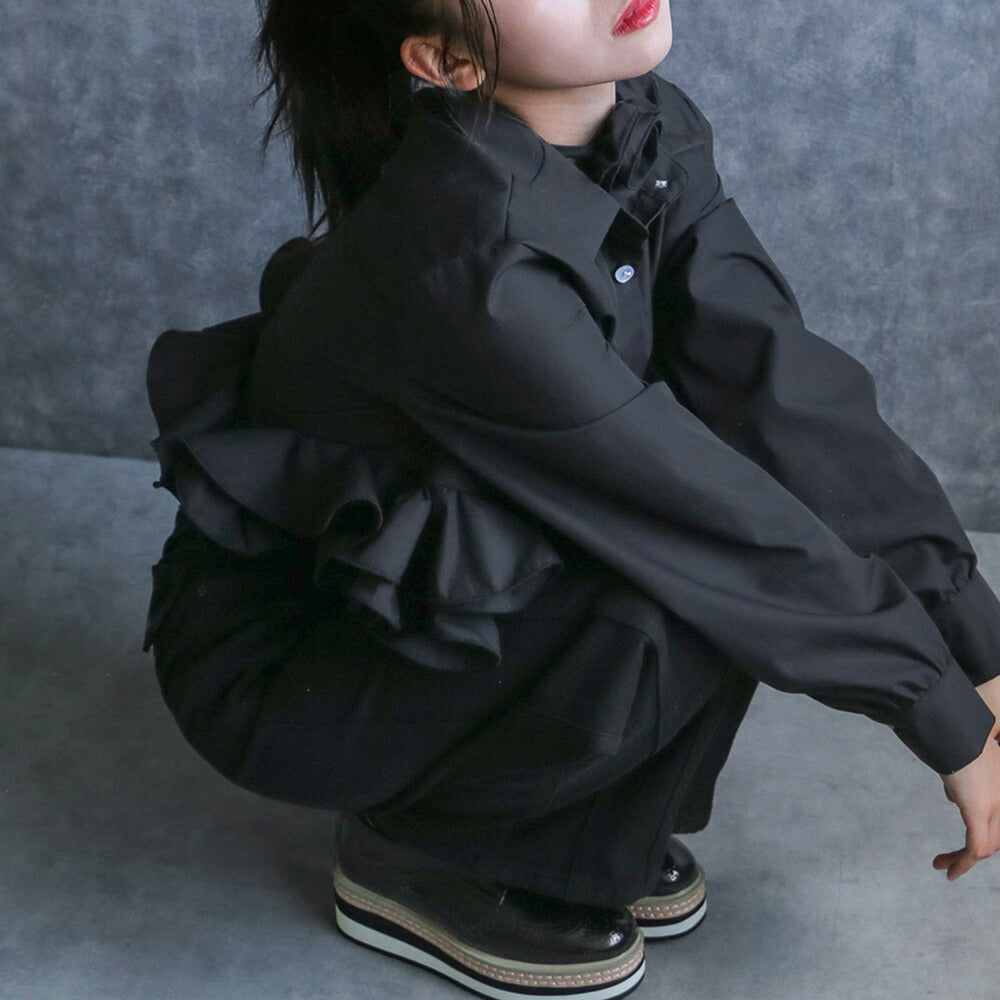 330097 ローズフリルシャツ